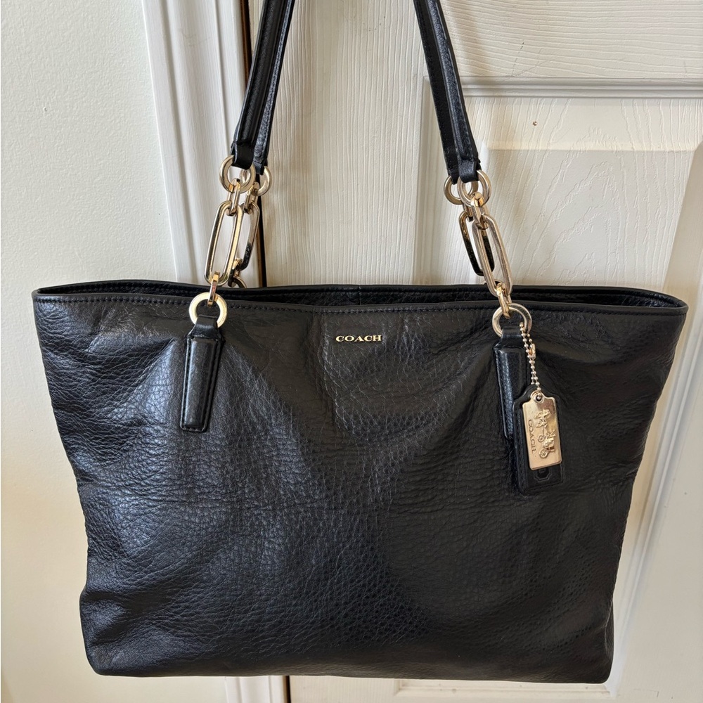 Coach Madison Leather East West tote